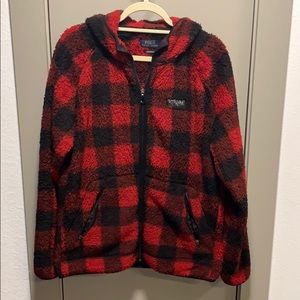 Polo Ralph Lauren Plaid Hooded Fleece Jacket
